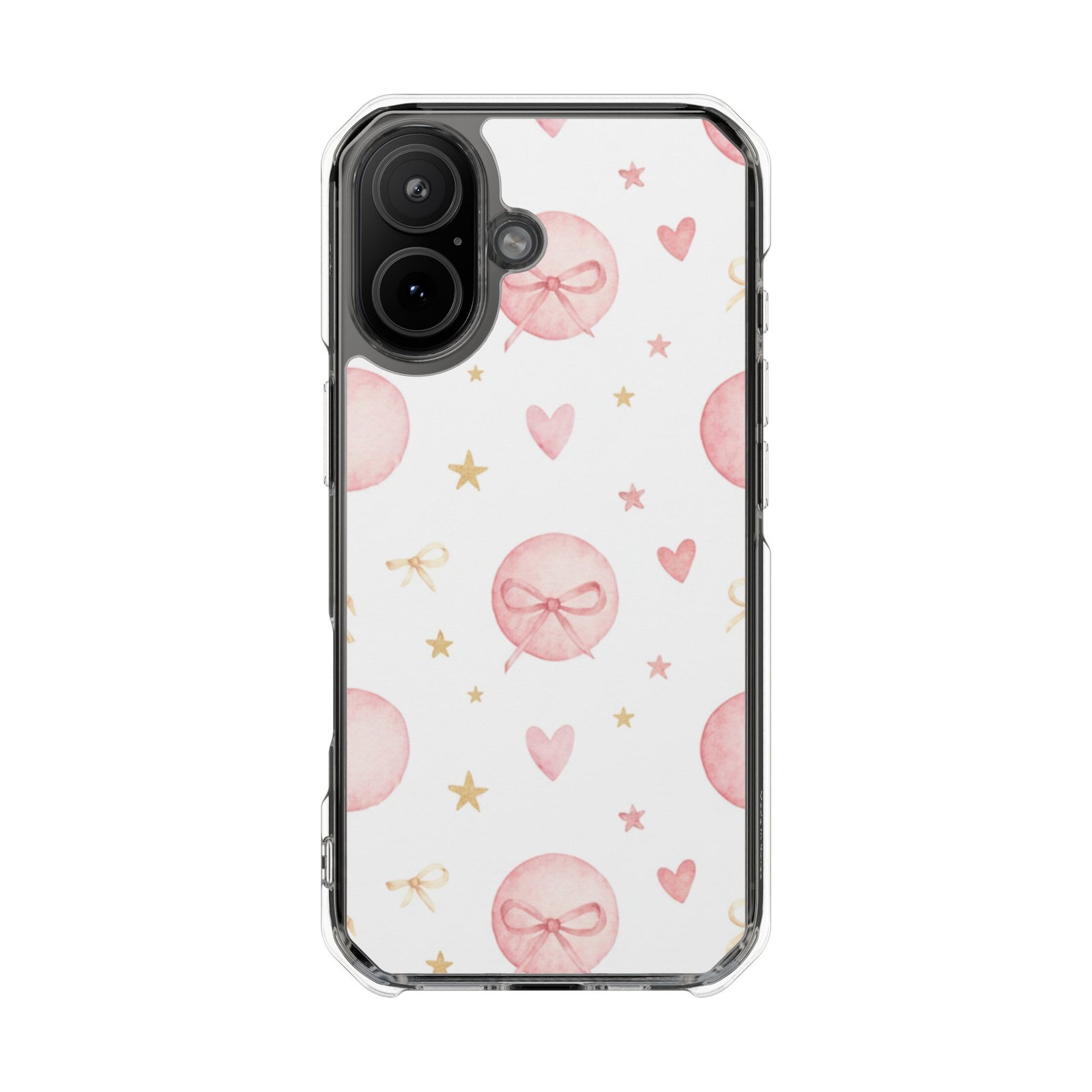 Bow Charm | Clear MagSafe Case
