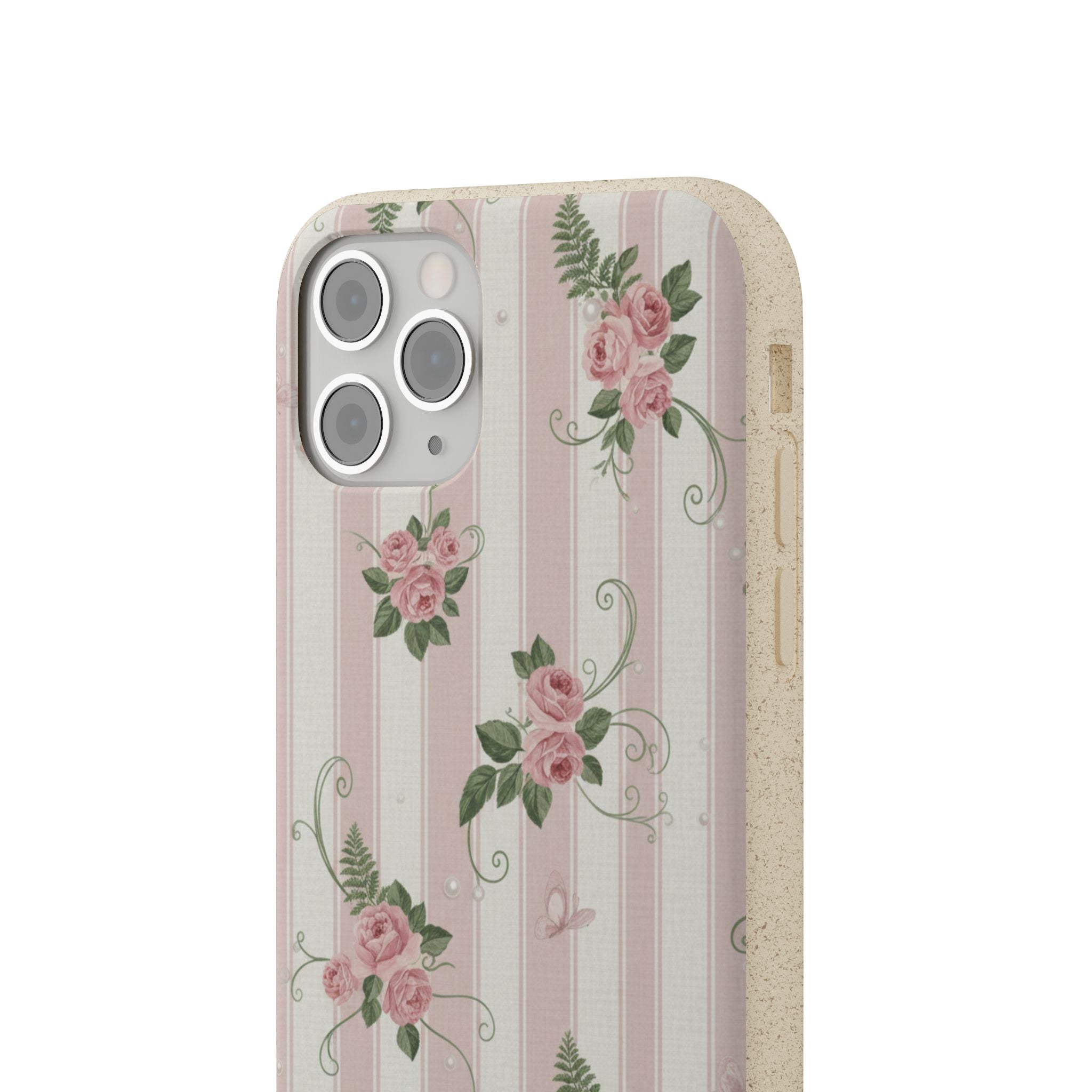 Stripe Rose | Biodegradable Case