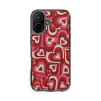 Y2K Swirl Hearts | Clear MagSafe Case