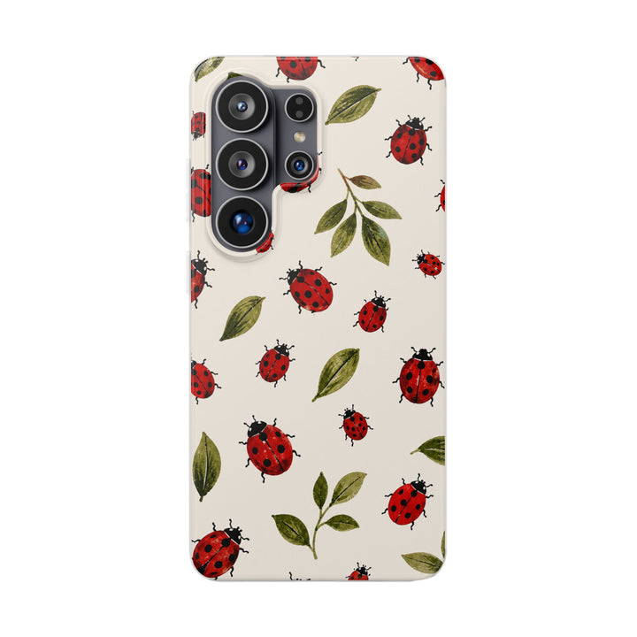 Ivory Ladybugs | Clear Case