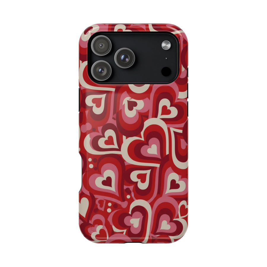 Y2K Swirl Hearts | Tough MagSafe Case