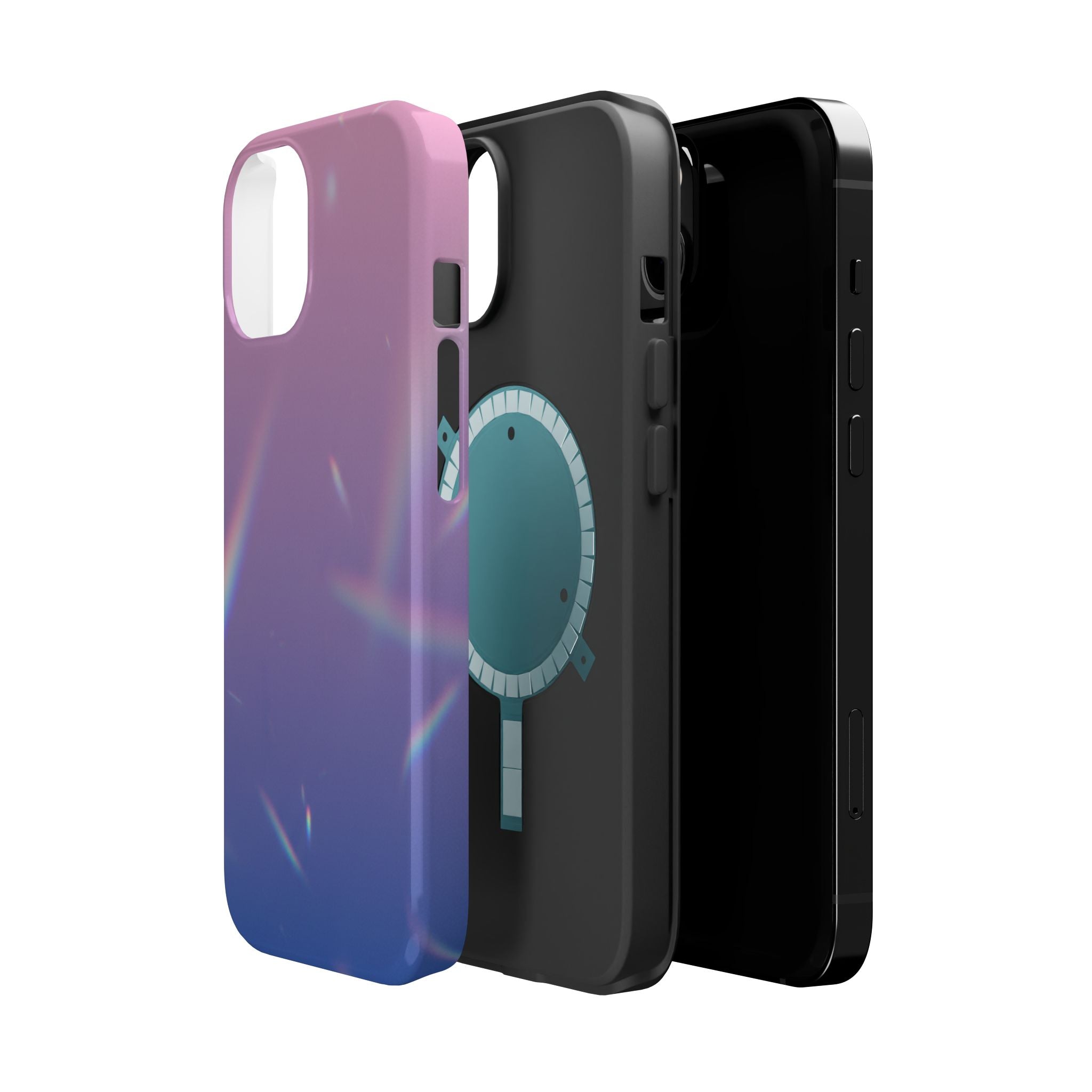 Prism Haze abstract tough magsafe case design