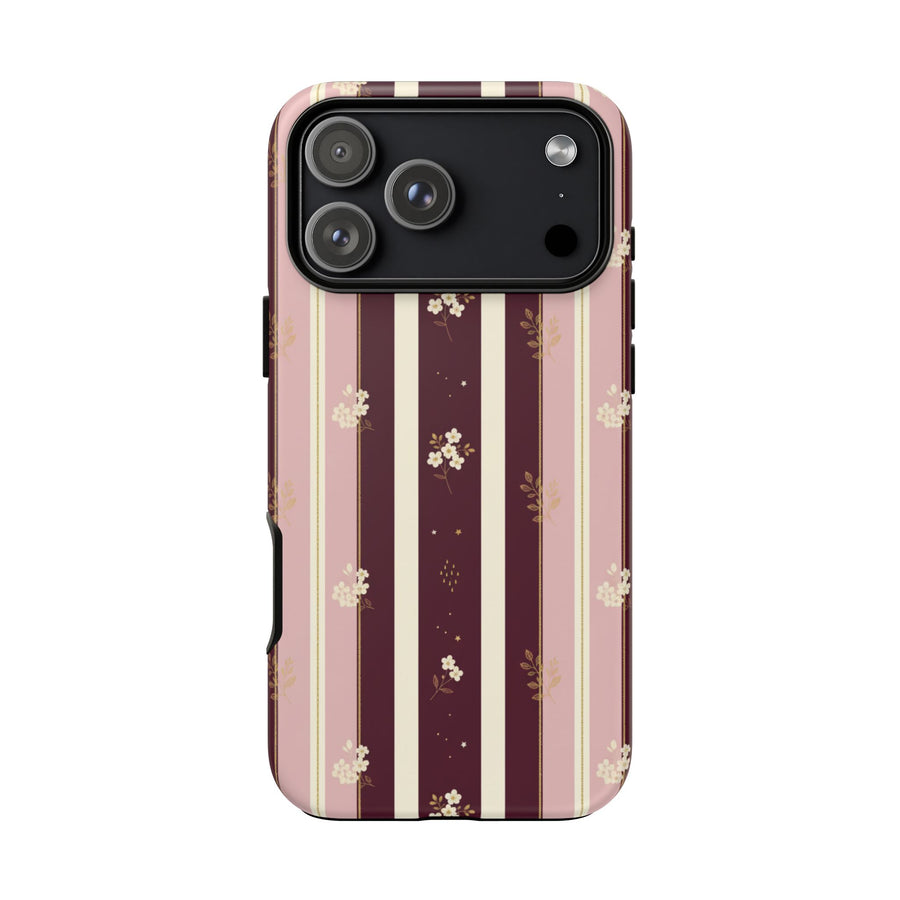 Vintage Pinstripe Bow | Tough Case