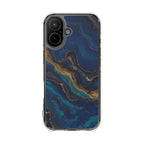 Midnight Marble | Clear MagSafe Case