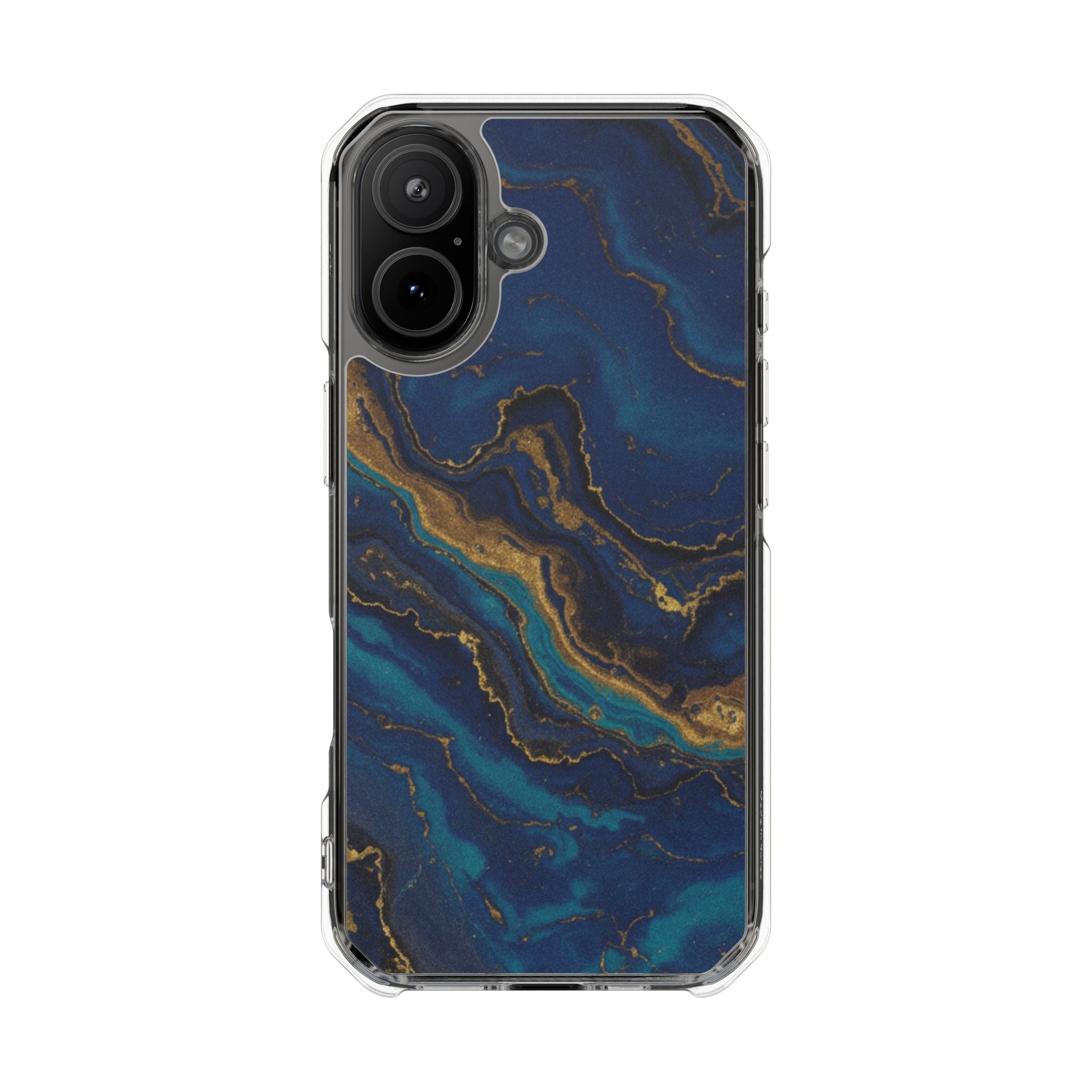Midnight Marble | Clear MagSafe Case