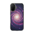 Purple Vortex | Clear MagSafe Case