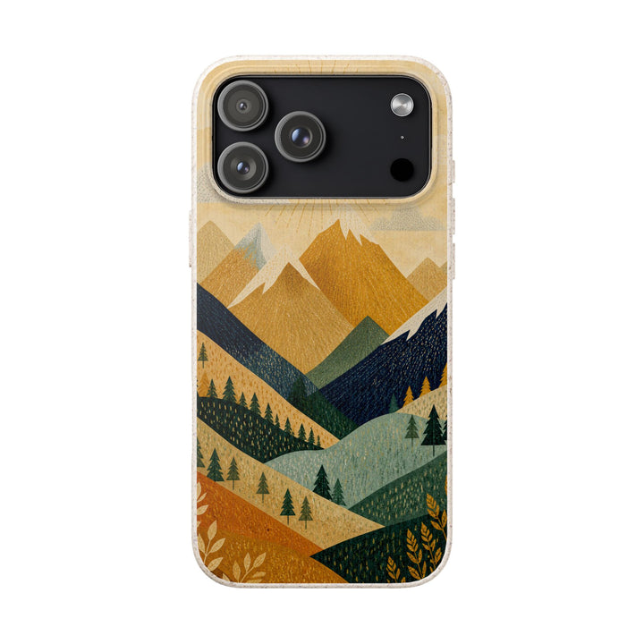 Golden Peaks | Biodegradable Case