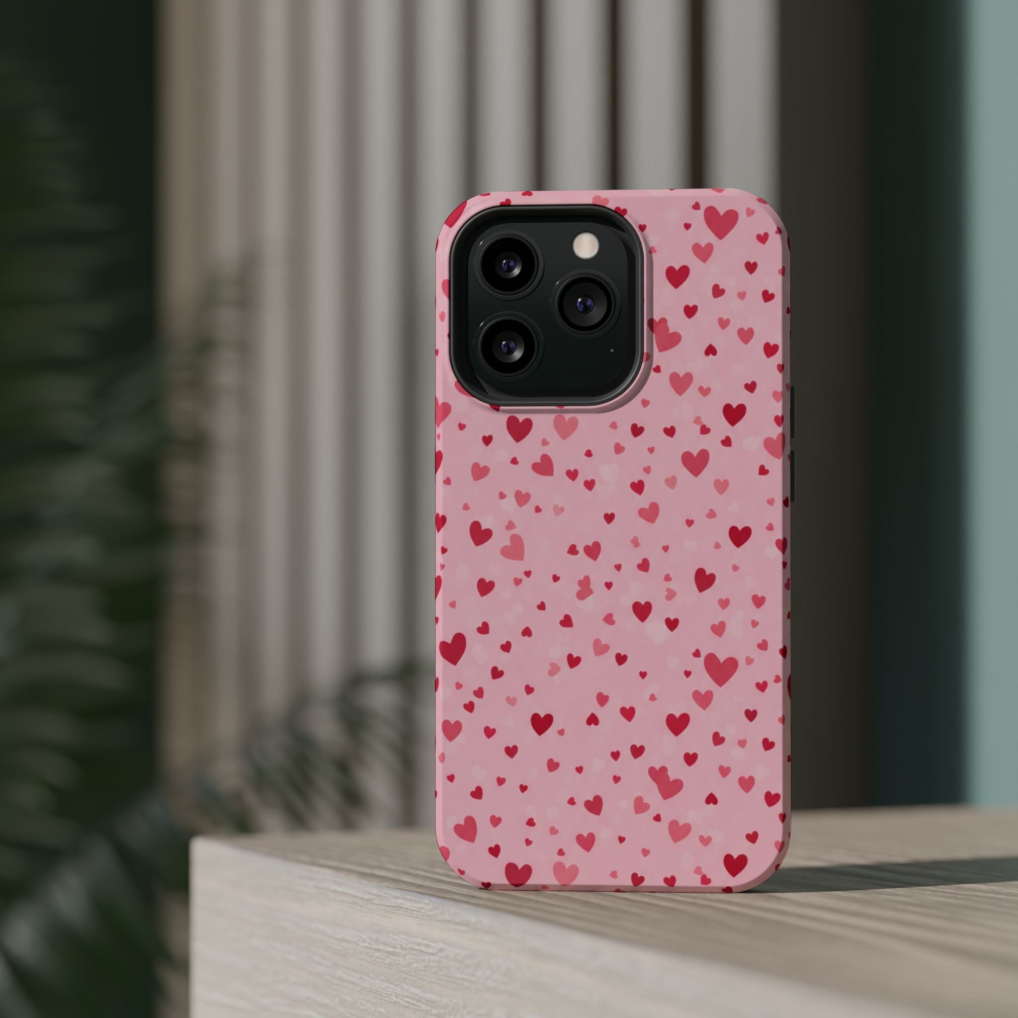 Blush Ditsy Heart | Tough MagSafe Case