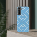 Blue Lattice | Clear Case