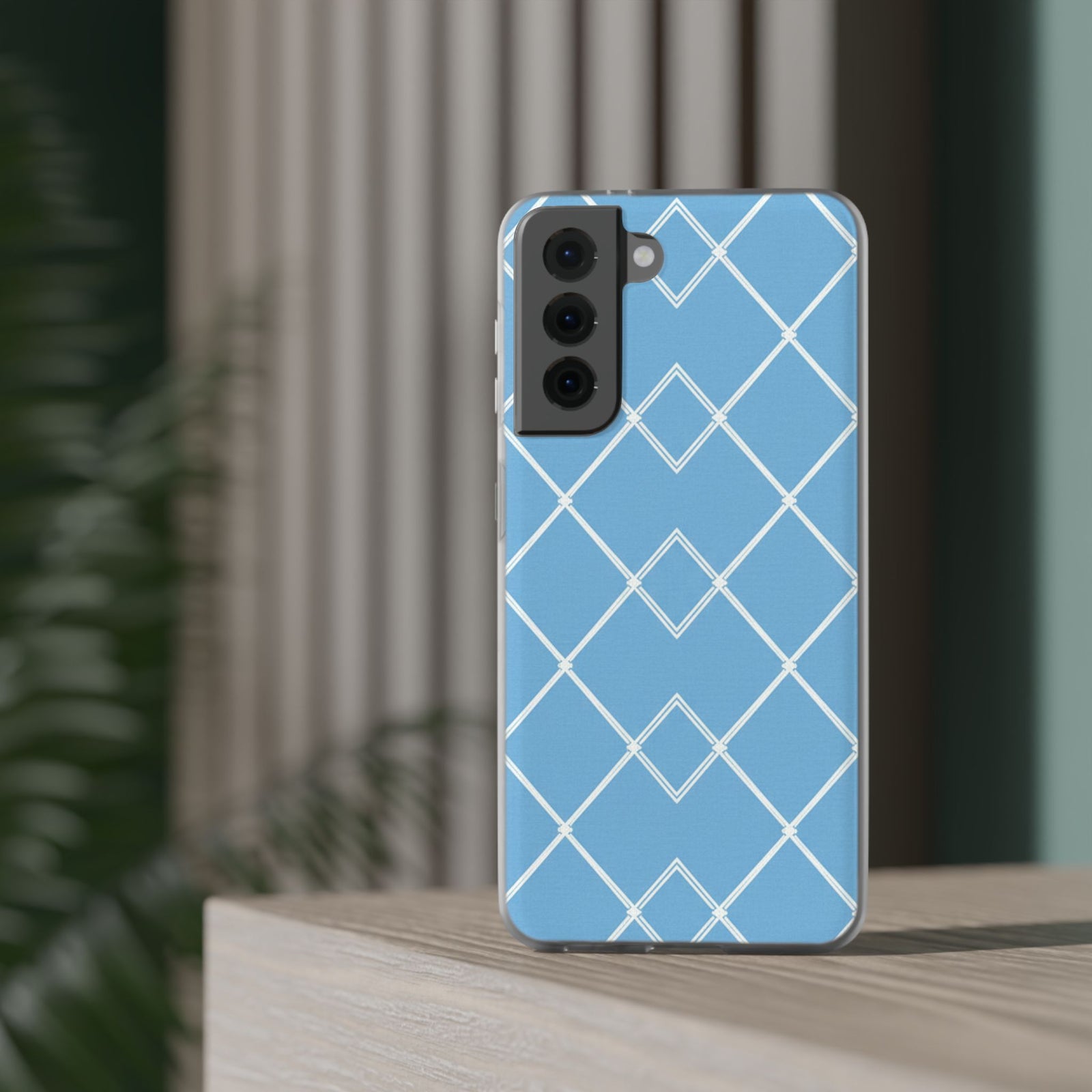 Blue Lattice | Clear Case