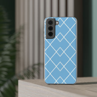 Blue Lattice | Clear Case