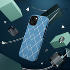 Blue Lattice | Tough MagSafe Case