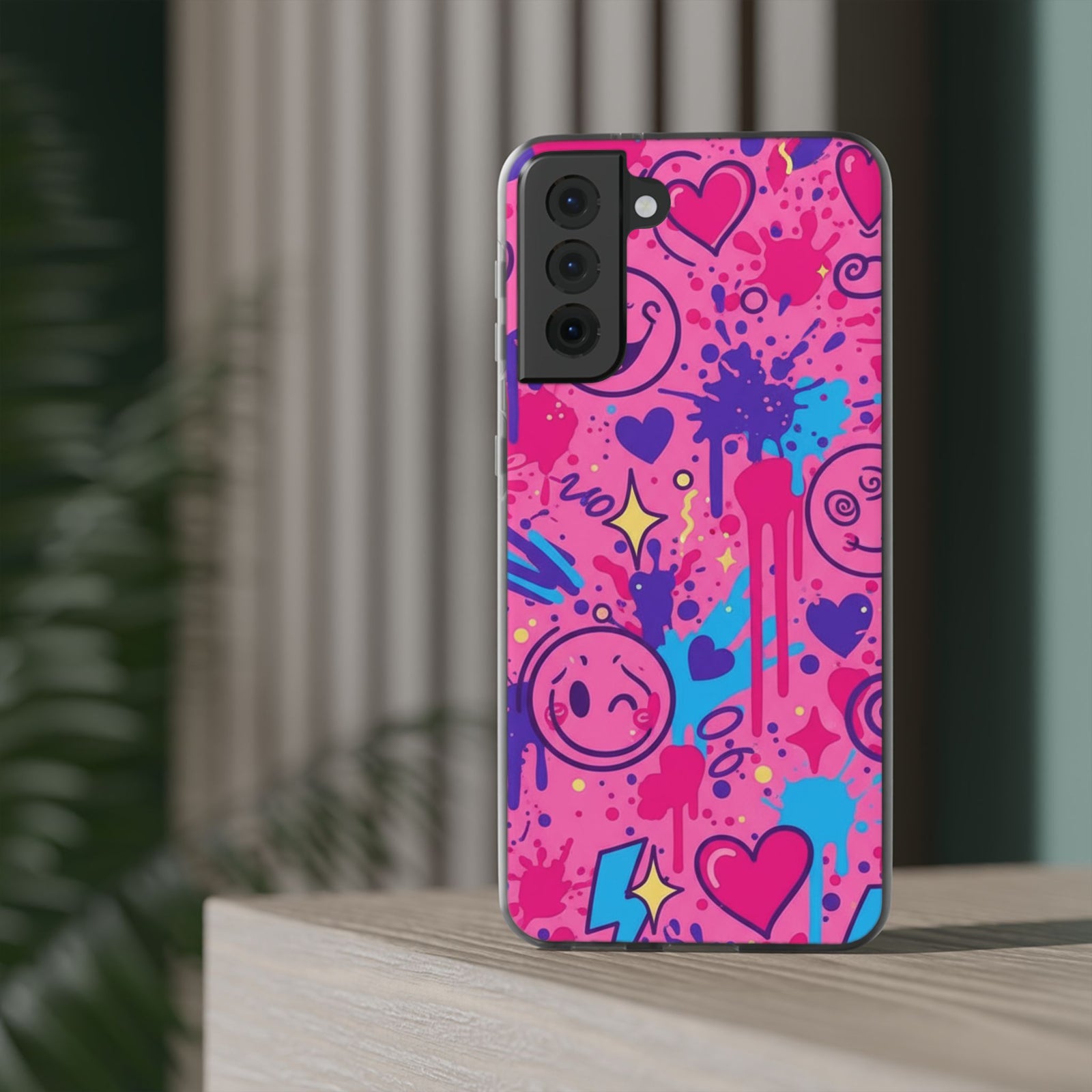 Cloudy Cherry | Clear Case