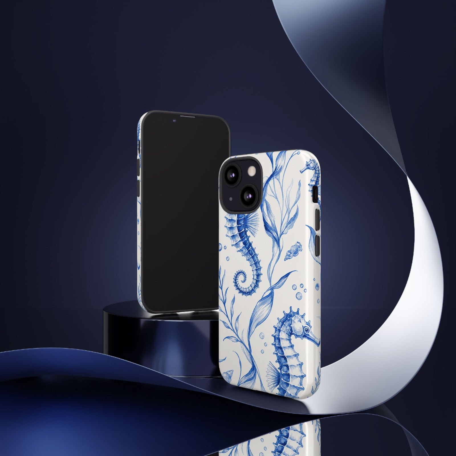Seahorse Toile | Tough Case