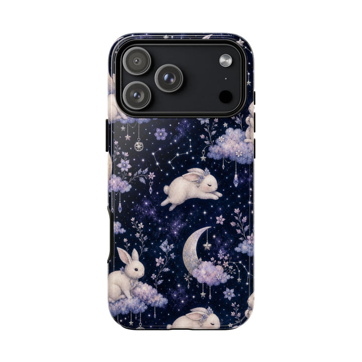 Moonlit Bunny phone case design