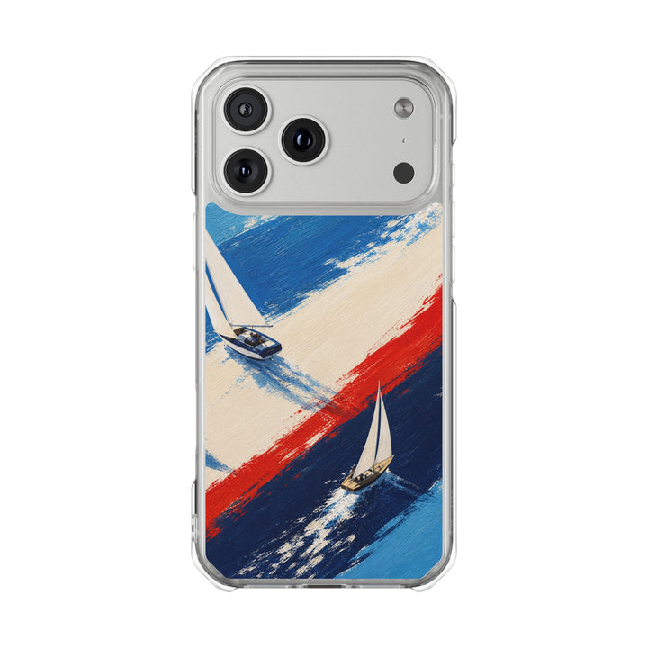 Regatta Stripes | Clear MagSafe Case