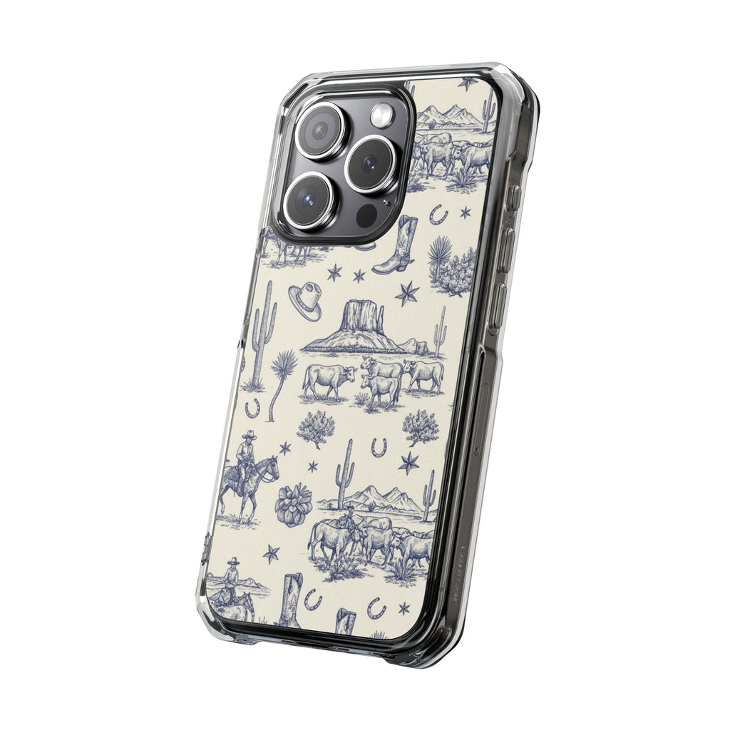 Whimsical Toile | Clear MagSafe Case