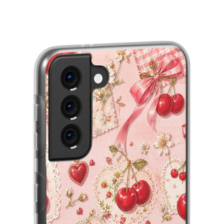 Cherry Ribbon Picnic | Clear Case