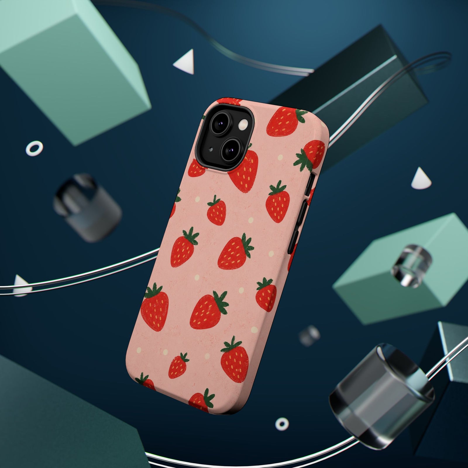 Blush Strawberries | Tough MagSafe Case