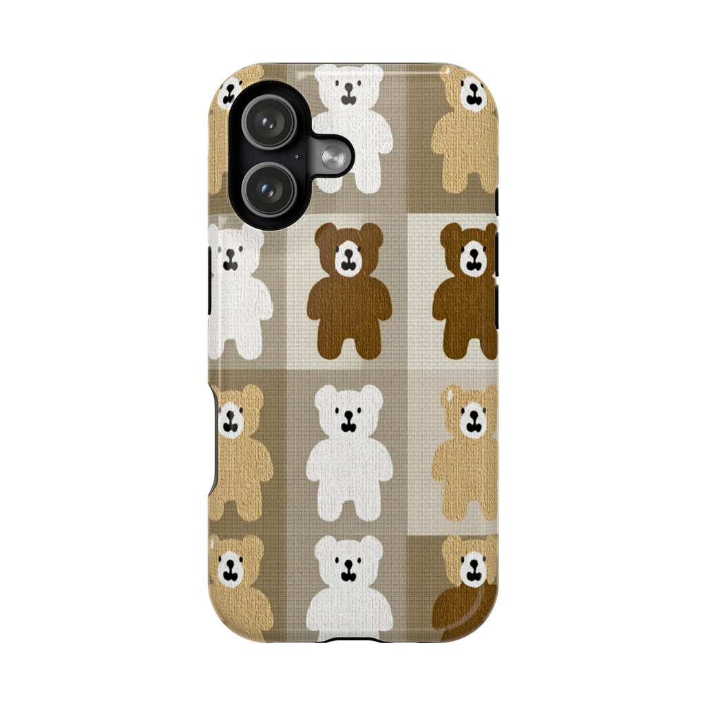 Teddy Bear Patchwork | Tough MagSafe Case
