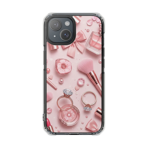 Blush Vanity coquette clear magsafe case design