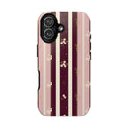 Vintage Pinstripe Bow | Tough Case