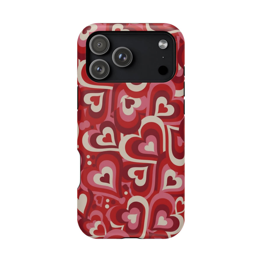 Y2K Swirl Hearts | Tough MagSafe Case