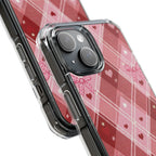 Heart Plaid | Clear MagSafe Case