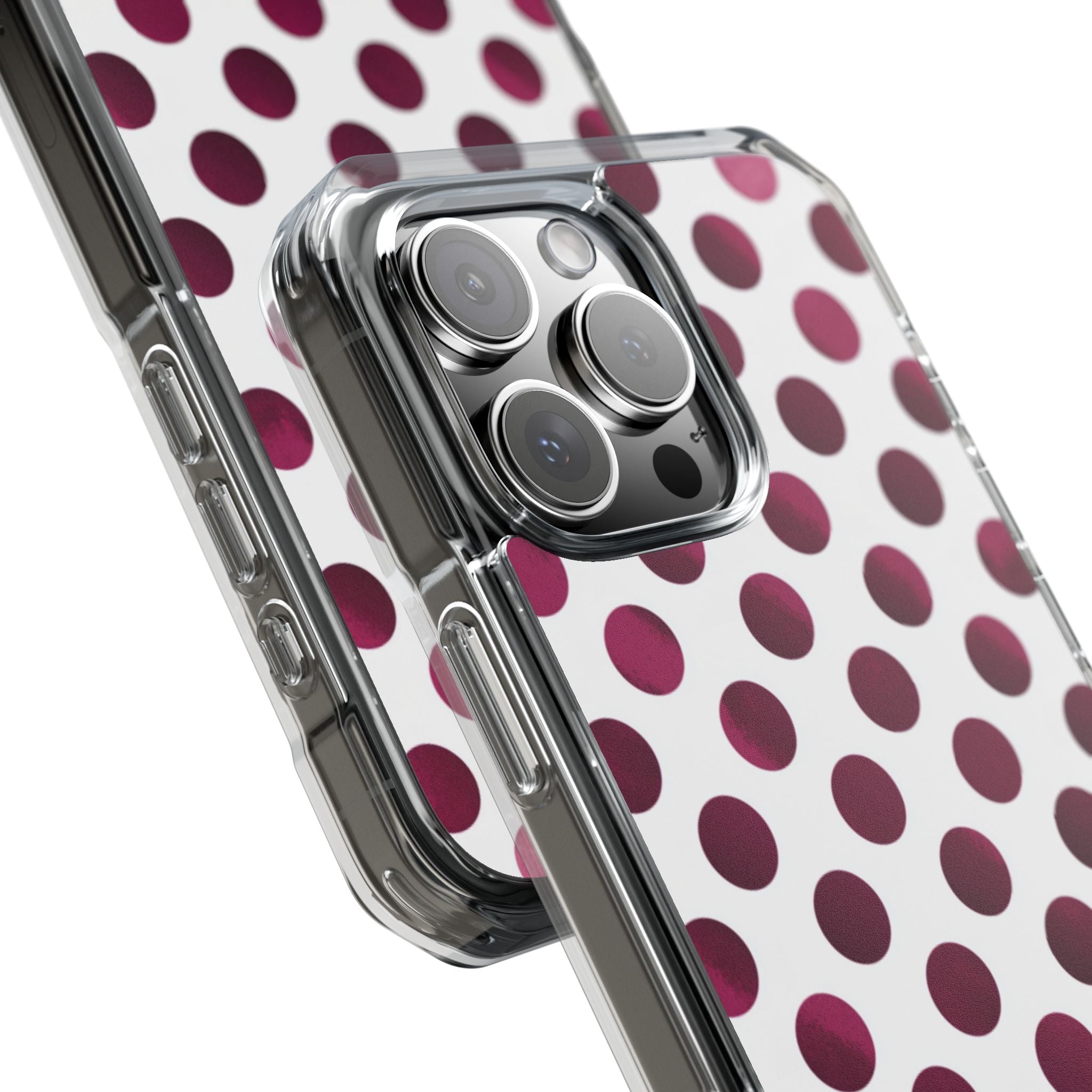 Berry Dots | Clear MagSafe Case