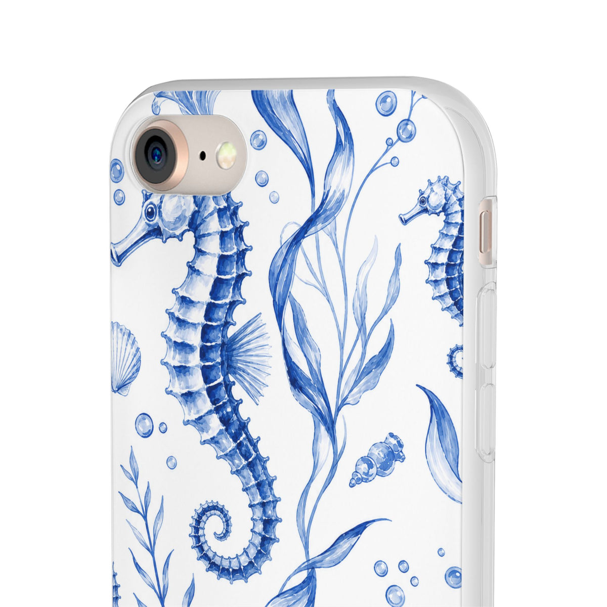 Seahorse Toile | Frosted Clear Case — product image 53