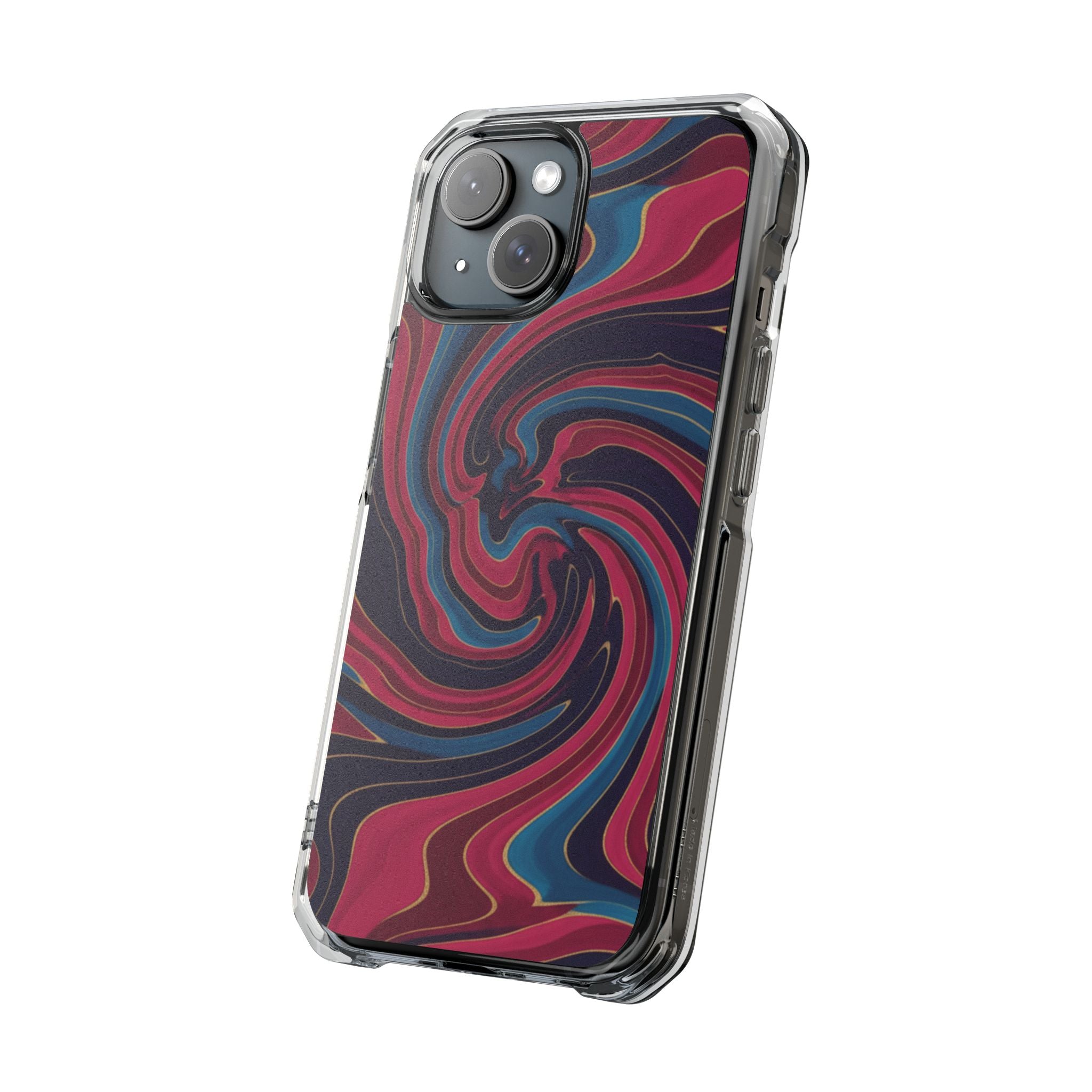 Velvet Marble | Clear MagSafe Case