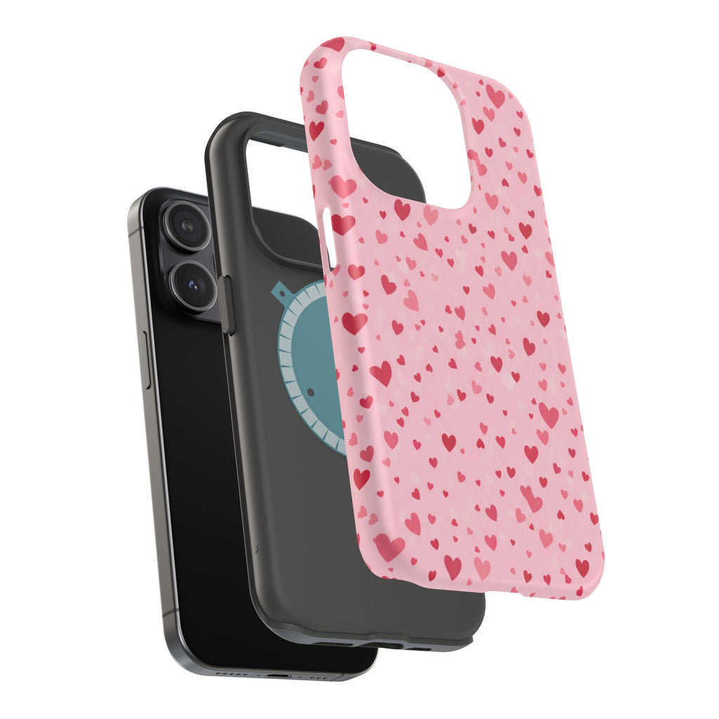 Blush Ditsy Heart | Tough MagSafe Case