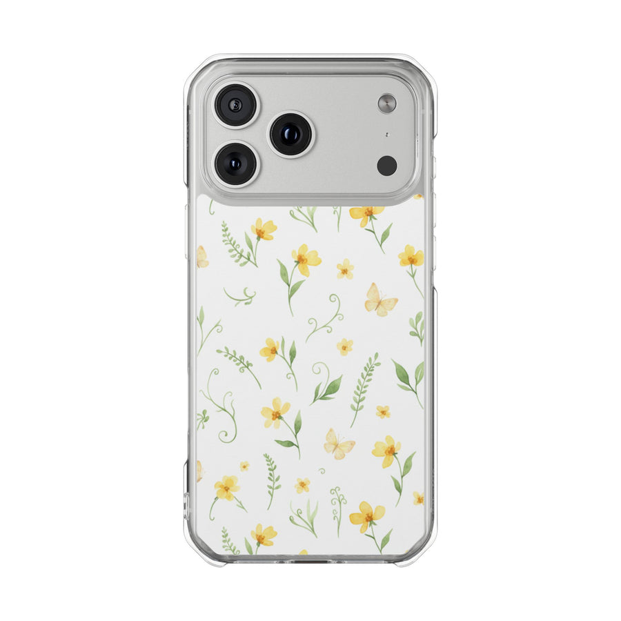 Yellow Wildflower | Clear MagSafe Case