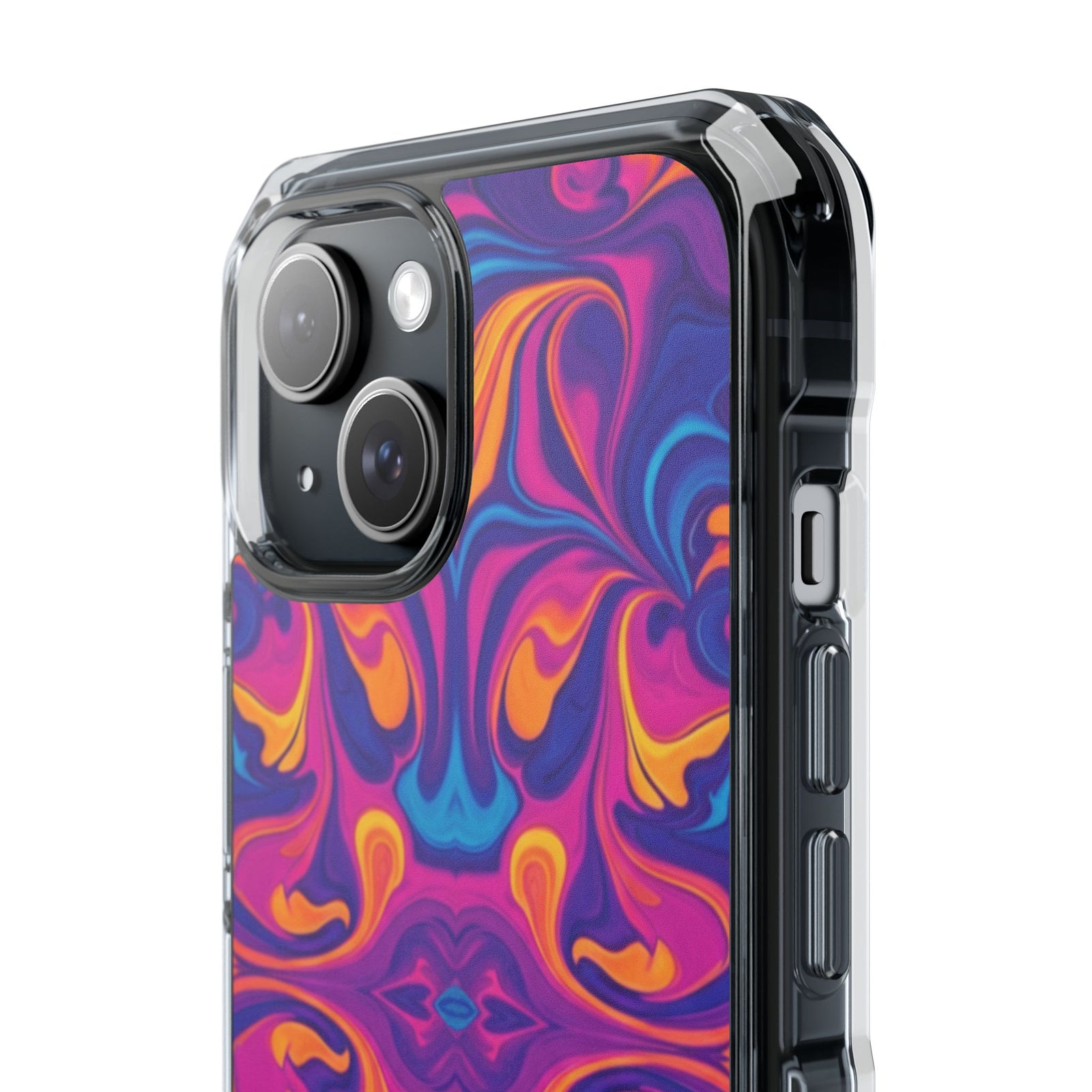 Neon Marble | Clear MagSafe Case