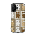 Teddy Bear Patchwork | Clear MagSafe Case