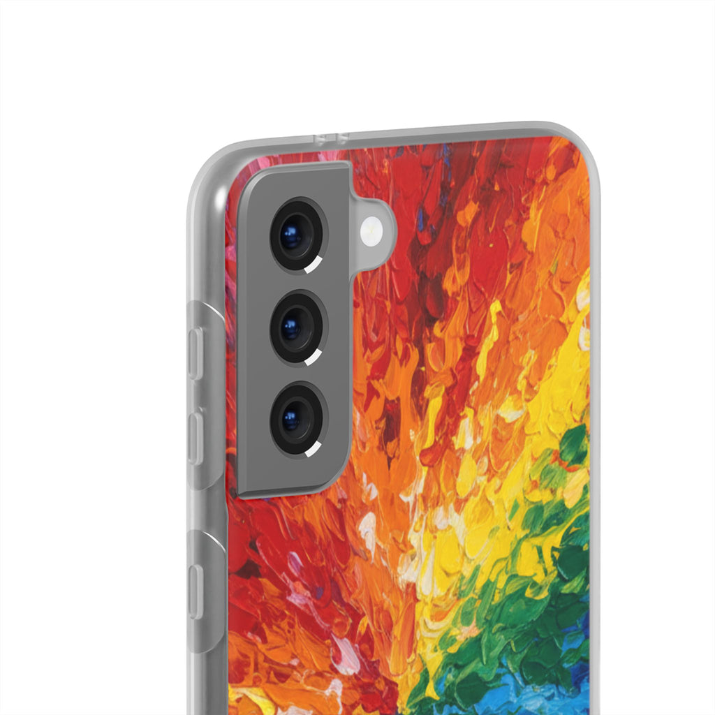 Rainbow Vortex abstract samsung clear case design
