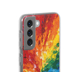 Rainbow Vortex abstract samsung clear case design
