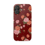 Burgundy Vintage Rose | Biodegradable Case