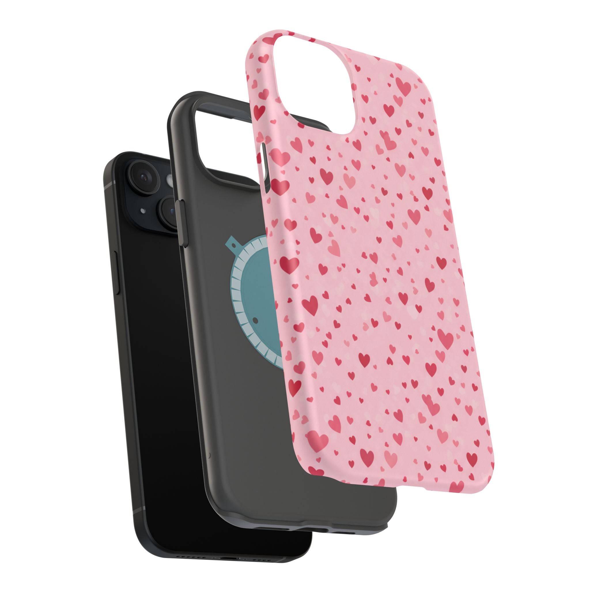 Blush Ditsy Heart | Tough MagSafe Case