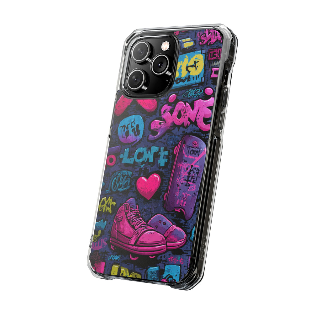 Neon Street Art | Clear MagSafe Case