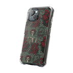 Gothic Floral Skeleton | Clear MagSafe Case