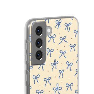Cobalt Ribbon | Clear Case