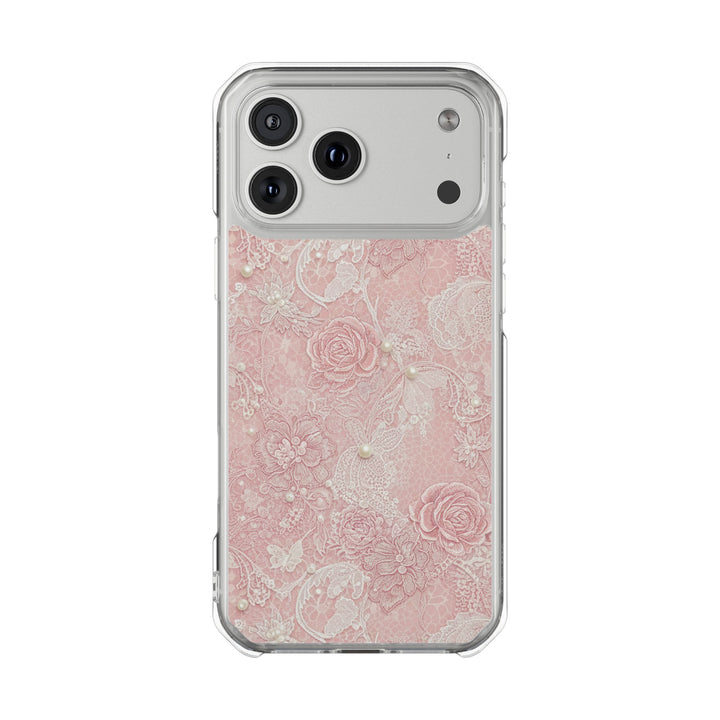 Lace Roses | Clear MagSafe Case