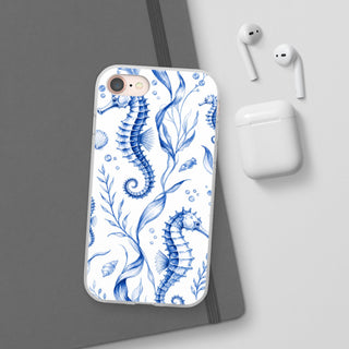 Seahorse Toile | Frosted Clear Case — product image 54