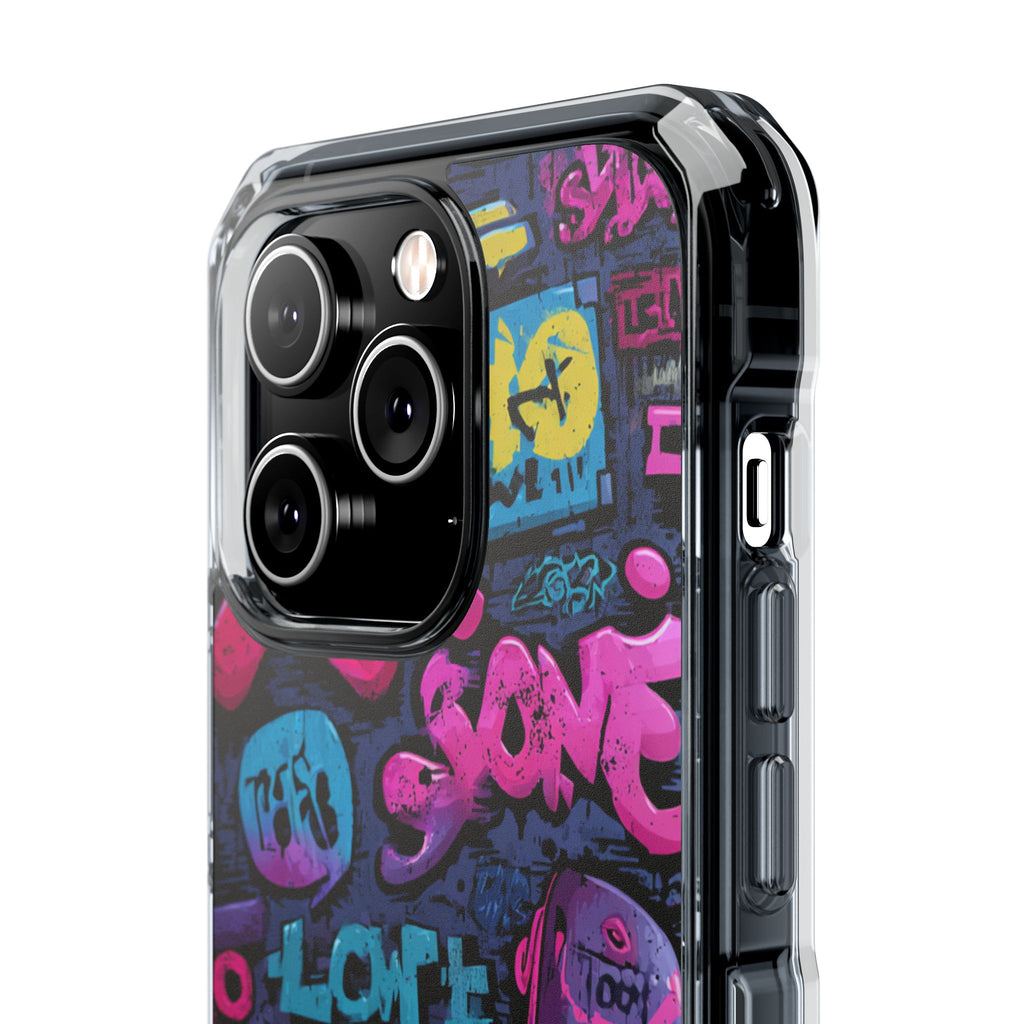Neon Street Art | Clear MagSafe Case