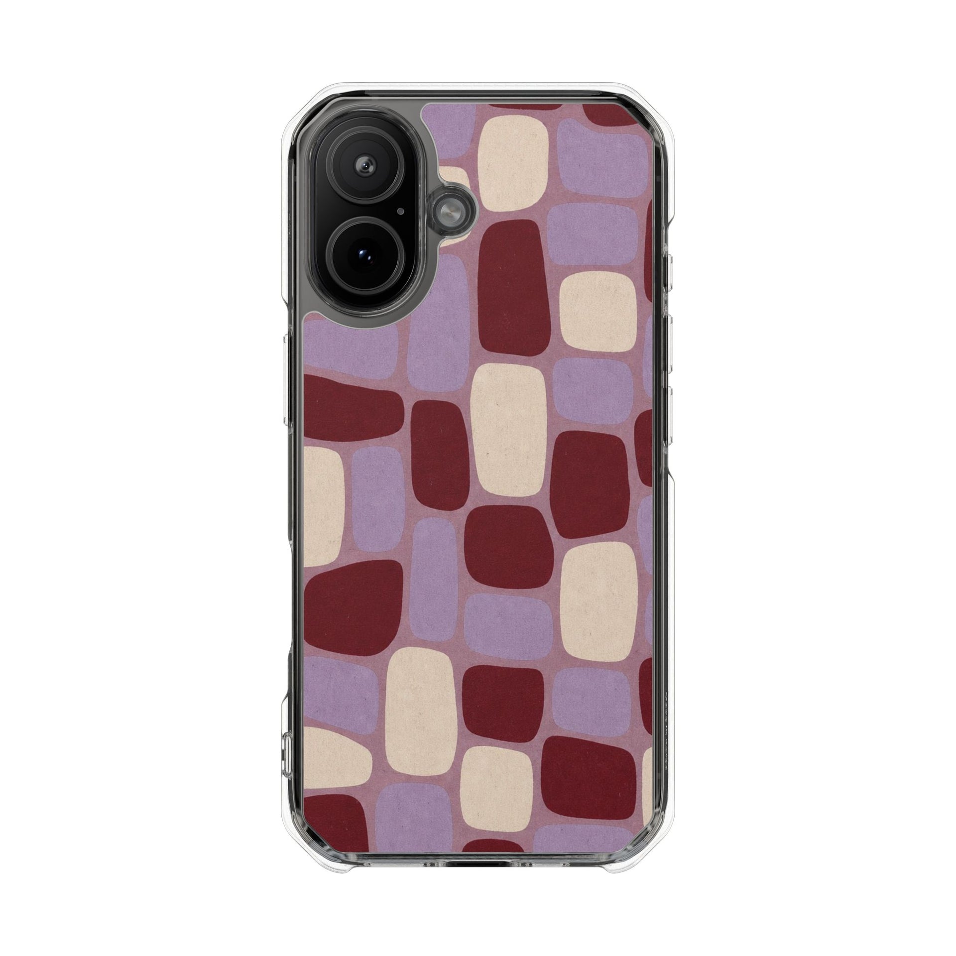 Mauve Rounded | Clear MagSafe Case