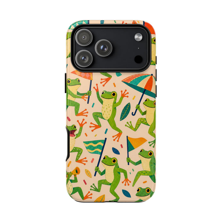 Frog Parade phone case design