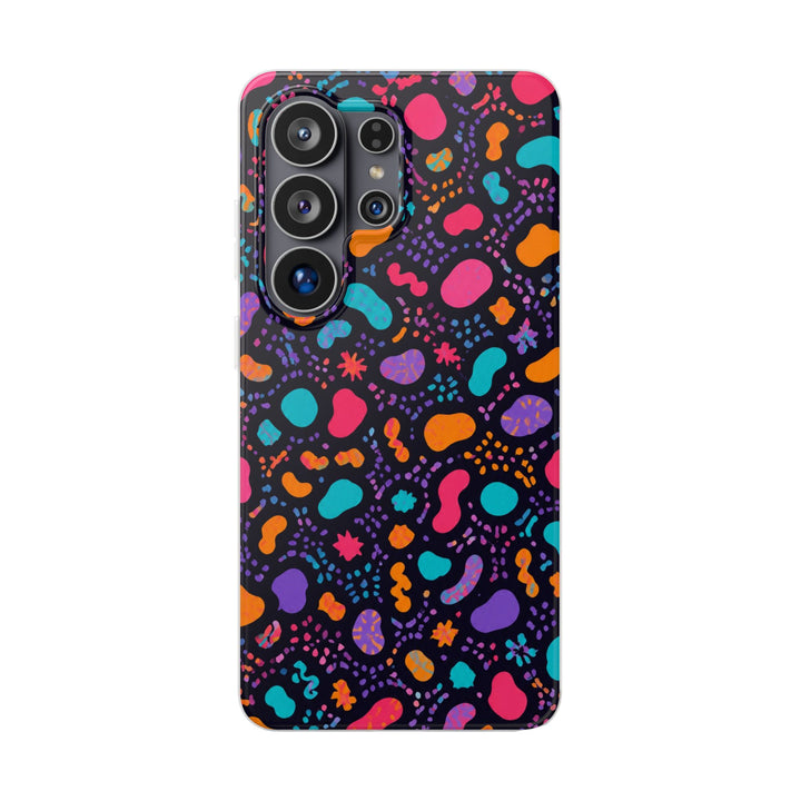 Neon Pebbles phone case design