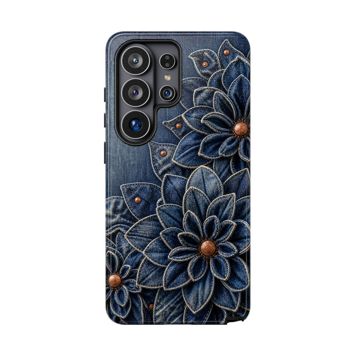 Denim Dahlia | Tough Case