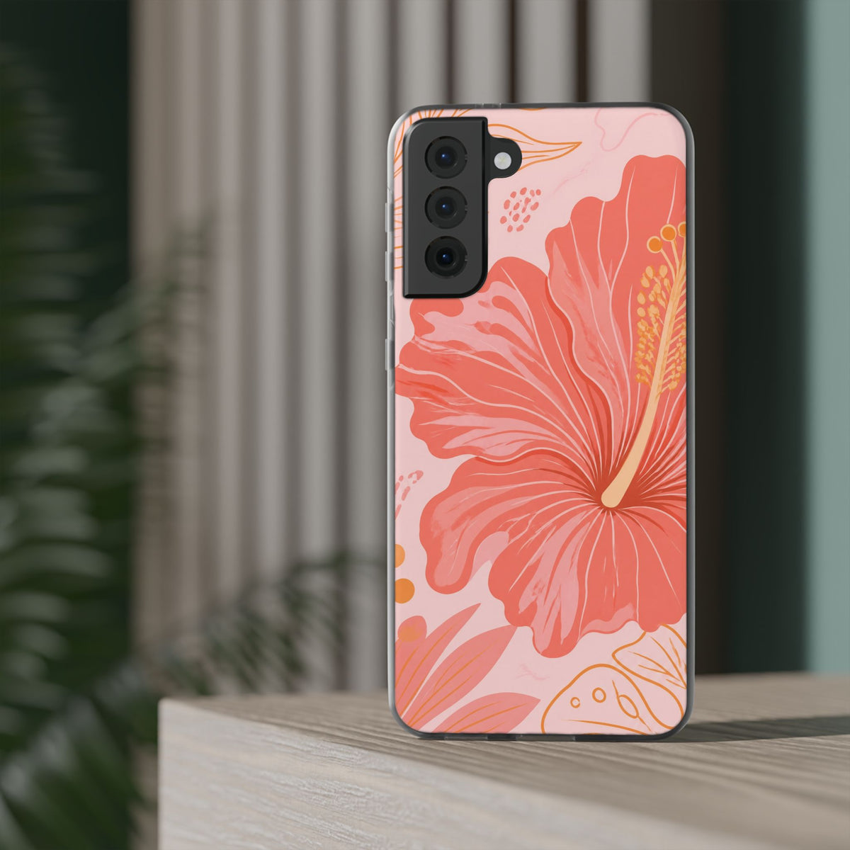 Coral Hibiscus | Clear Case — product image 22